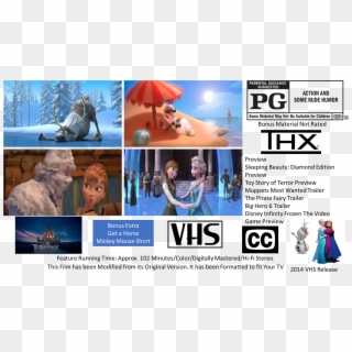 Frozen Vhs Full Screen - Frozen Vhs, HD Png Download