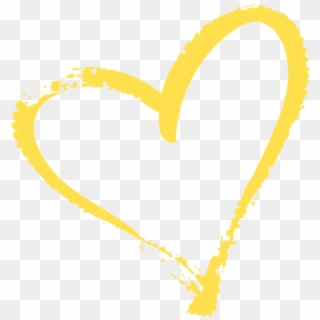 Heart Clipart Yellow - Yellow Love Heart Png, Transparent Png