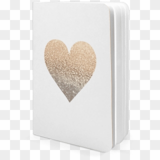 Dailyobjects Gatsby Gold Heart A5 Notebook Plain Buy - Heart, HD Png Download