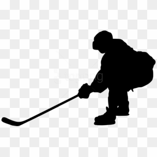 Free Png Hockey Silhouette Png Images Transparent - Hockey Player Stick Figure, Png Download