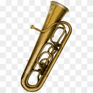 File - Tuba Vectorized - Svg - Saxhorn, HD Png Download