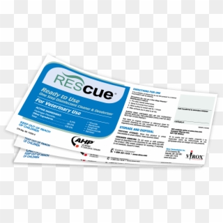 Rescue Rtu Workplace Label Product Image - Rescue Peroxide Label, HD Png Download