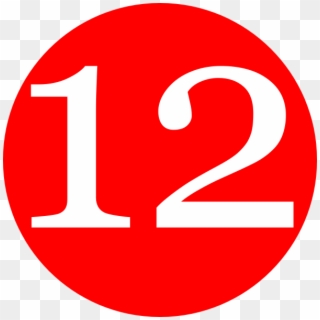 Number 12 Clipart Blue Rounded Rectangle With Number - Red Number 12, HD Png Download