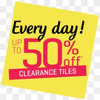 Save Up To 50% Off Clearance Tiles Every Day - 3 Odst Keep It Clean, HD Png Download