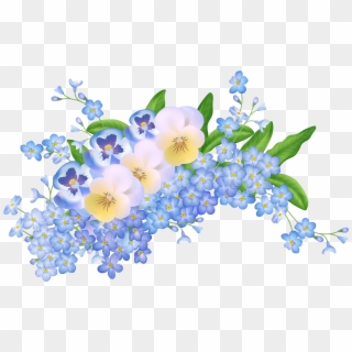 Download Spring Flowers Decoration Transparent Png - Png Of Flower Background, Png Download