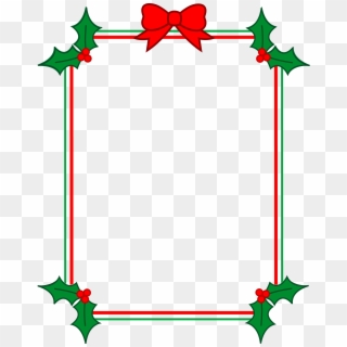 Xmas Stuff For Christmas Holly Clipart - Simple Christmas Frame Clip Art, HD Png Download
