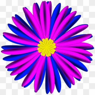 This Free Icons Png Design Of Pink And Blue Flower, Transparent Png