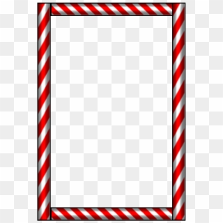 Candy Cane Border Png - Candy Cane Clip Art Borders, Transparent Png