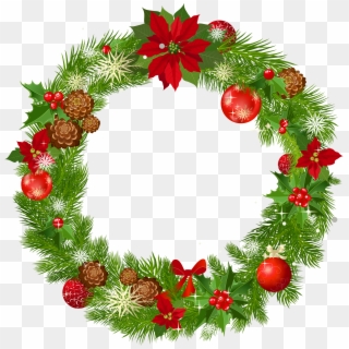 3500 X 3524 7 - Transparent Background Christmas Wreath Clipart, HD Png Download