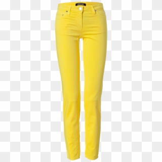 Roberto Cavalli Sunshine Yellow Slim Jeans - Yellow Jeans Png, Transparent Png