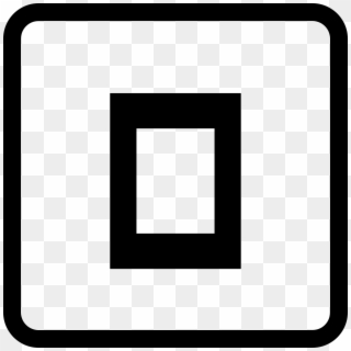 Rectangle Outline In Square Button Comments - Back To Beginning Icon, HD Png Download