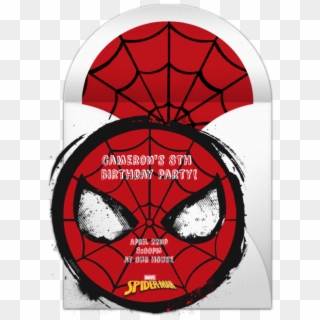 Spider-man Iconic Online Invitation - Cartoon, HD Png Download