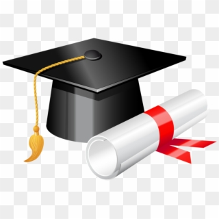 Graduation Cap With Diploma Png Clipart 375 Holly - Graduation Clip Art Png, Transparent Png