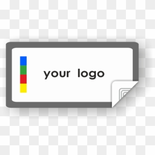 Picture Of Custom Logo Rectangle Sticker Border - Output Device, HD Png Download
