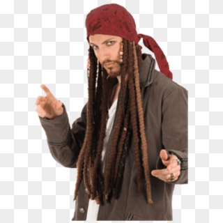 Jack Sparrow Scarf With Dreads - Jack Sparrow, HD Png Download