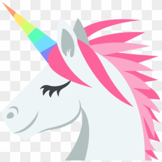 File - Emojione 1f984 - Svg - Unicorn Rainbow, HD Png Download