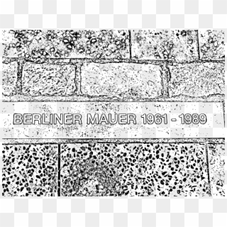 Berlin Wall Plaque Clipart Icon Png - Berlin Wall Clipart, Transparent Png
