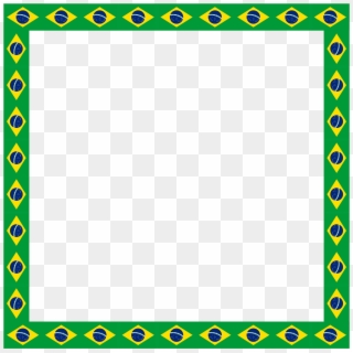 Pele Brazil Flag Border Illustration - Picture Frame, HD Png Download