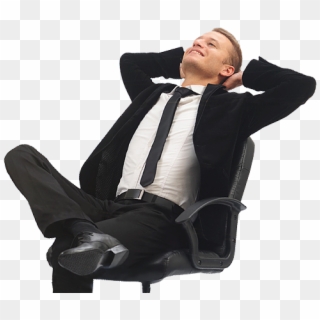 Man Relaxing In A Chair Png, Transparent Png