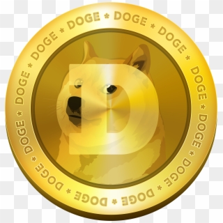 Gold Dogecoin - Dogecoin Png, Transparent Png
