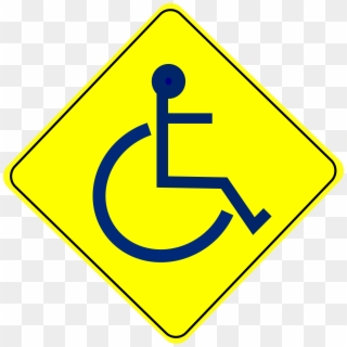 Hight Resolution Of Big Image Png - Wheelchair Crossing Sign, Transparent Png