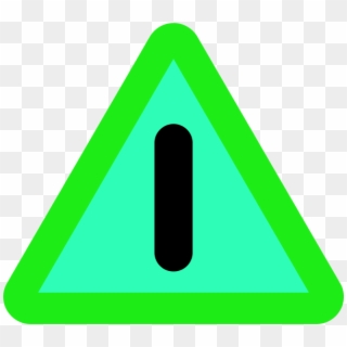 Caution Sign Warning Sign Danger Vector Clip Art - Green Danger Sign, HD Png Download