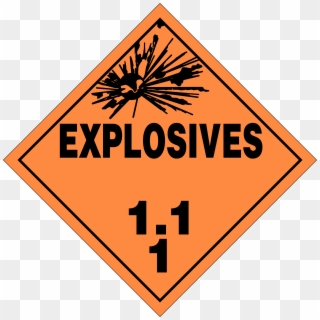 Graphic Free Downloadable Hazmat Placards Ian Albert - Explosives Hazardous Material Types, HD Png Download