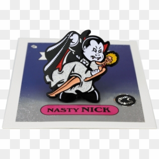 Garbage Pail Kids® Nasty Nick Enamel Pin - Cartoon, HD Png Download