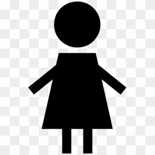 Female Computer Icons Woman Gender Symbol Silhouette - Symbol Of A Girl, HD Png Download