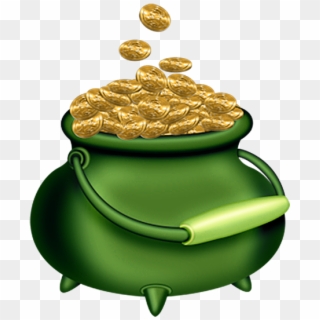 0, - St Patricks Day Pot Of Gold Png, Transparent Png