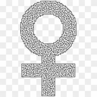 This Free Icons Png Design Of Female Symbol Maze, Transparent Png