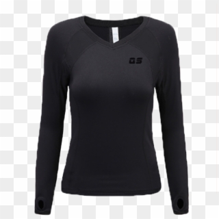 Long Sleeve Running Tee Shirts Blank T Shirts For Women - Wool Button Sweaters For Women, HD Png Download