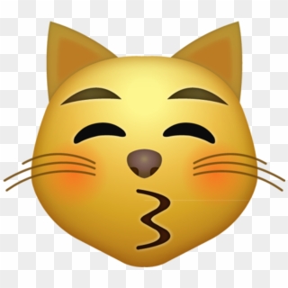 Cat Emoji, Kiss, A Kiss, Kiss Me, Kiss You, Kisses - Cat Emoji Png, Transparent Png