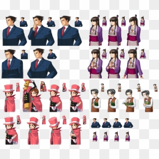 Aceattorney - Phoenix Wright Investigations Sprite, HD Png Download