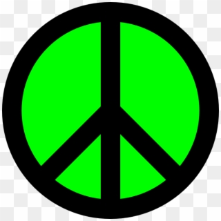 How To Set Use Neon Green & Black Peace Sign Svg Vector, HD Png Download
