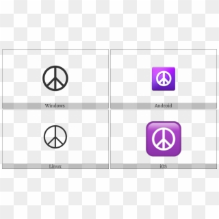 Peace Symbol On Various Operating Systems - Peace And Security Symbol, HD Png Download