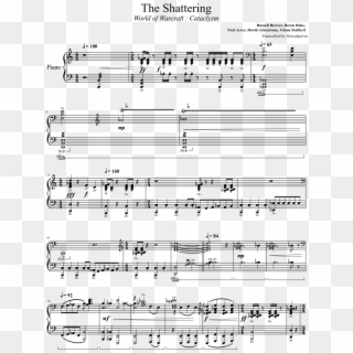 The Shattering Sheet Music Composed By Russell Brower, - Bach French Suite 5 Sarabande, HD Png Download