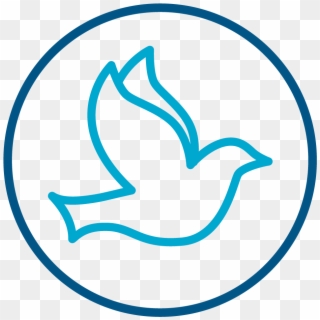 Dove Icon Symbolizing The Holy Spirit - God Peace Symbol, HD Png Download