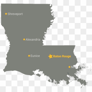 Louisiana State Map Outline Louisiana State University - Louisiana Vector, HD Png Download