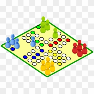 Board Game Ludo Leisure Luck - Clip Art Board Game, HD Png Download