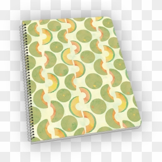 Spiral-bound Notebook With Cantaloupe On The Cover - Paisley, HD Png Download