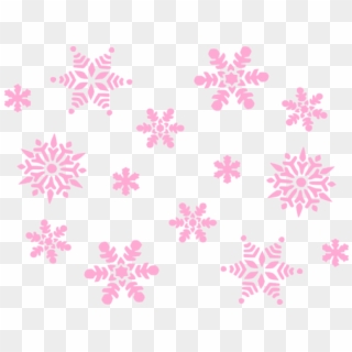 Background Clipart Snow - Red Snowflake Clipart Png, Transparent Png