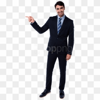 Free Png Download Men Pointing Left Png Images Background - Guy In Business Suit, Transparent Png