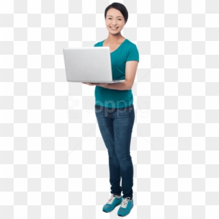Free Png Download Girl With Laptop Png Images Background - Girls With Laptop Png, Transparent Png
