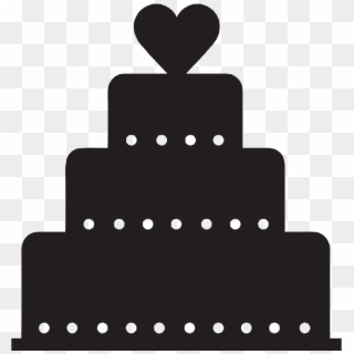 Clip Arts Related To - Wedding Cake Silhouette Png, Transparent Png