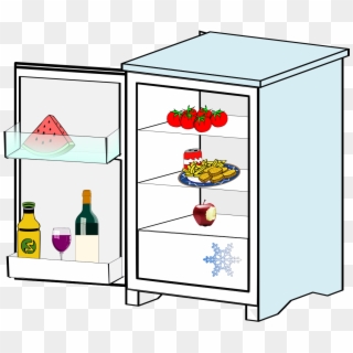 This Free Icons Png Design Of Fridge With Food, Transparent Png
