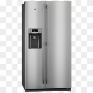 Picture Of Aeg Rmb76111nx American Style Fridge Freezer - Aeg American Fridge Freezer, HD Png Download
