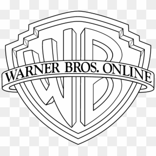 Warner Bros Online Logo Black And White - Warner Bros Home Entertainment Logo, HD Png Download