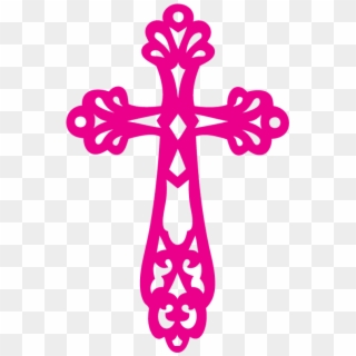 Cross Clipart Pink - Clip Art Baptism Cross, HD Png Download