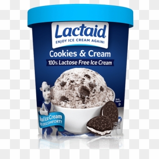 Lactaid® Cookies And Cream Ice Cream - Lactaid Ice Cream, HD Png Download